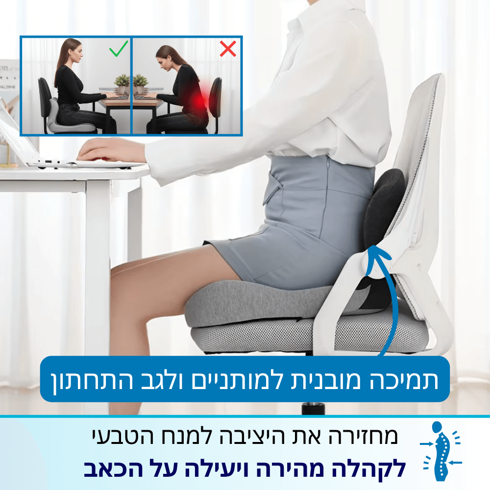 כרית גב בריא+ מבית Achieve