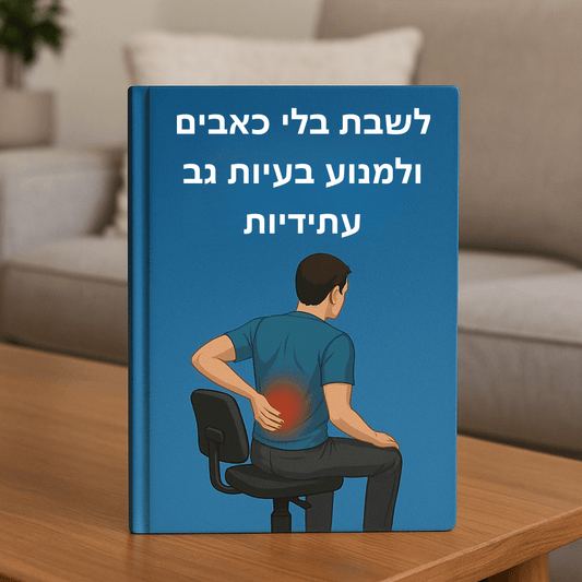 בונוס חינם: "ישיבה ללא כאב - מדריך + תרגילים״ (שווי 79.90₪)